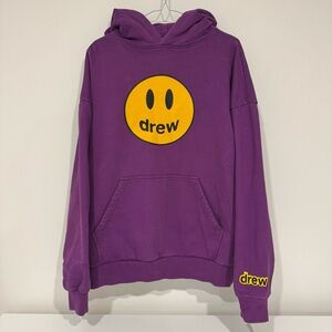 Drew House Pullover Mascot Hoodie Smiley Face Size S Purple